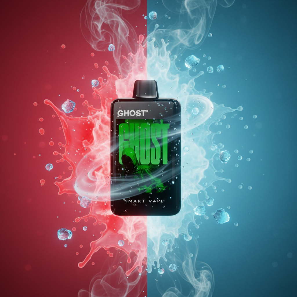 Ghost - Smart Vape - 40K - Polska - Jednorazówki - E papieros - Watermelon Ice - 40000 Buchów