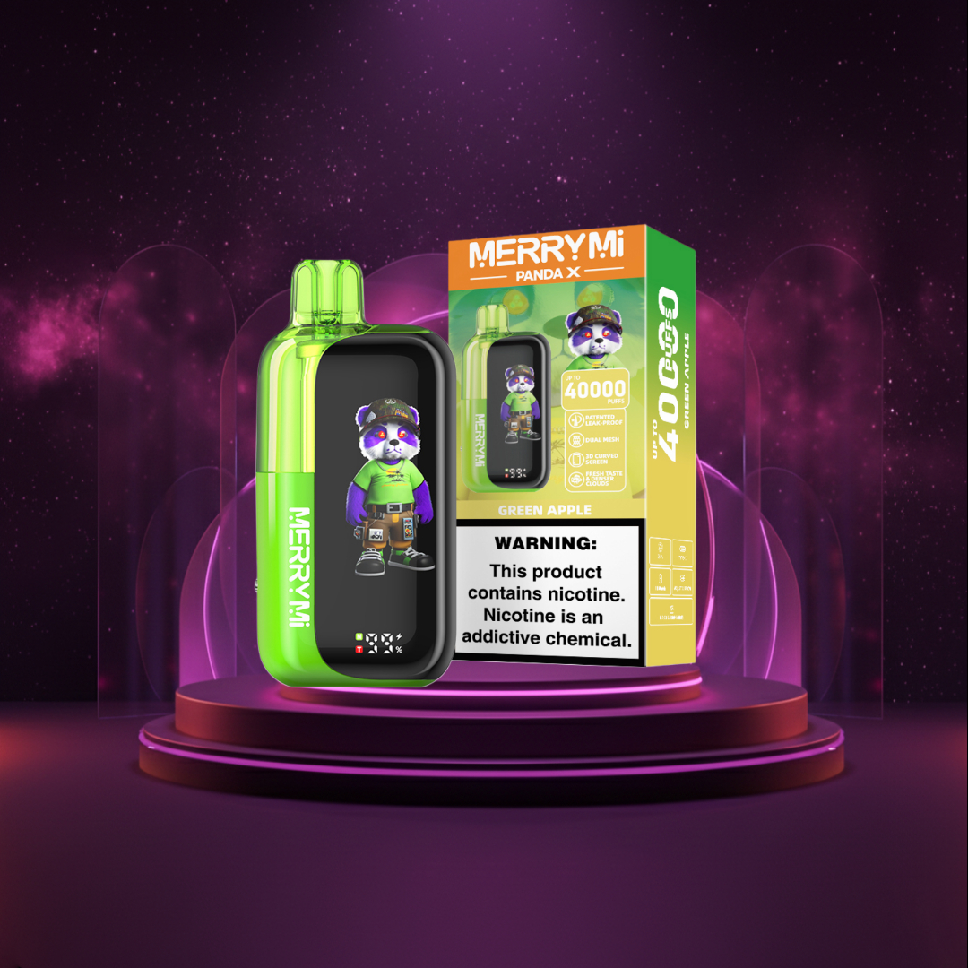 MerryMi-Panda-X-40K-Polska-Jednorazowki-E-papieros-Green-Apple-40000-Buchow